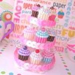 Customized Tiny Beaded Birthday Party Cupcake..