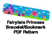 Fairy Tale Princess Peyote Or Brick Stitch Cuff Bracelet Or Bookmark Digital Pdf Pattern Diy